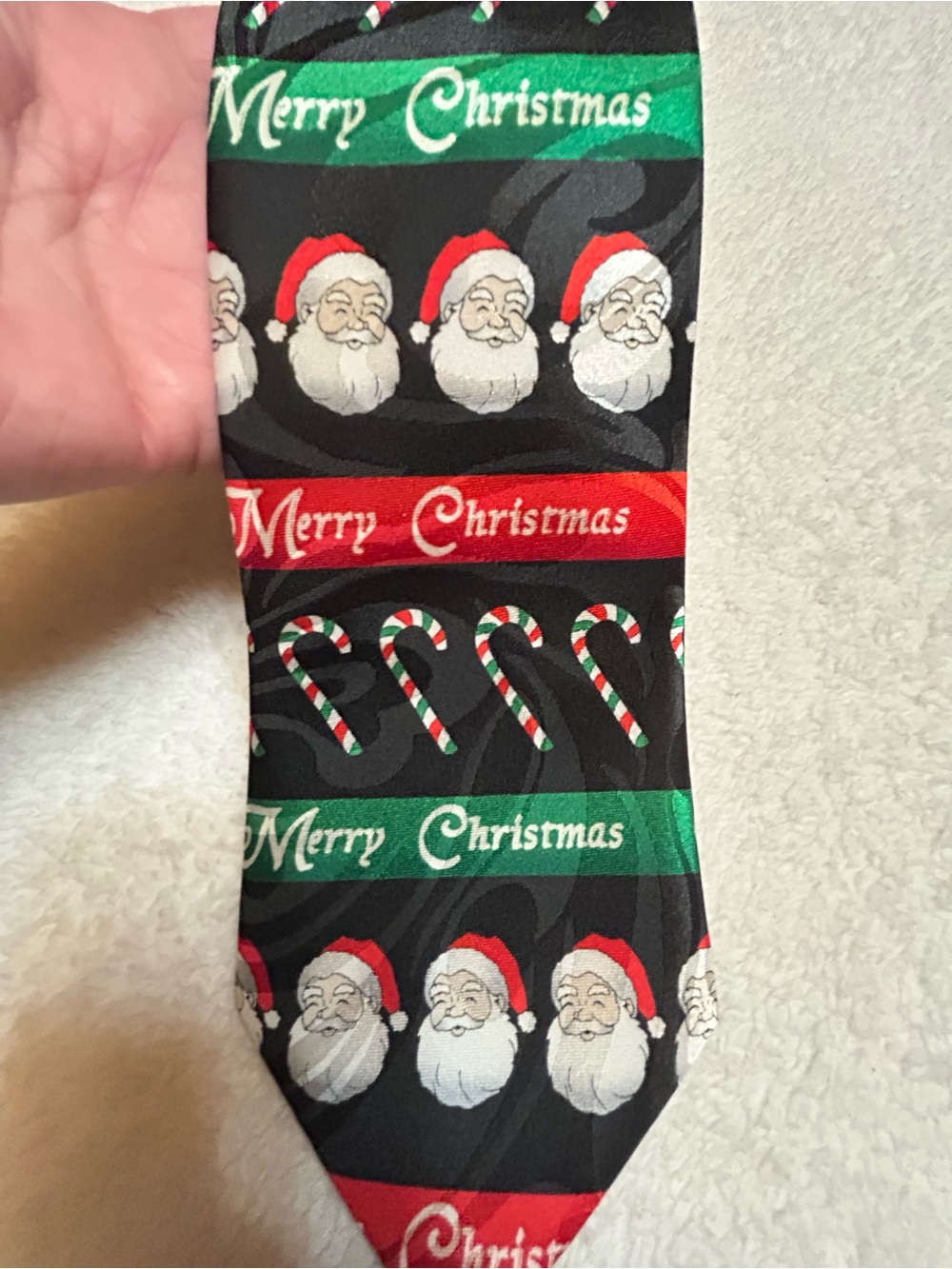 🎁3 for $20 - Christmas Santa & Candy Cane Tie